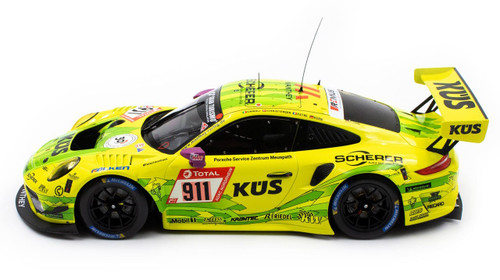 1/18 IXO 2021 Porsche 911 GT3 R #911 Winner 24h Nürburgring Manthey-Racing Matteo Cairoli, Kévin Estre, Michael Christensen Car Model