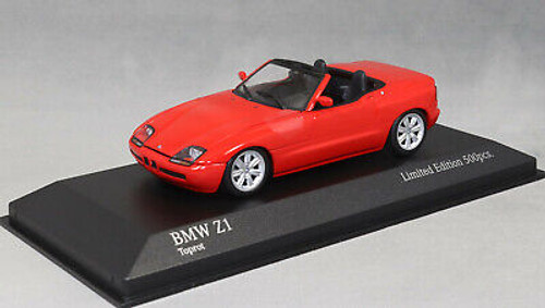 1/43 Minichamps 1991 BMW Z1 (E30) (Red) Car Model