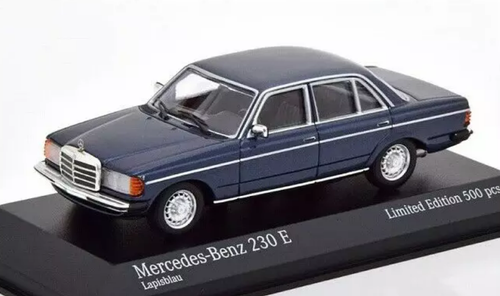 1/43 Minichamps 1982 Mercedes-Benz 230E (W123) (Blue Metallic) Car Model