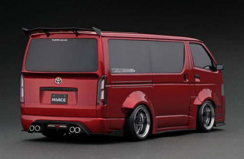 1/18 Ignition Model T・S・D WORKS Toyota HIACE Red Metallic Resin Car Model