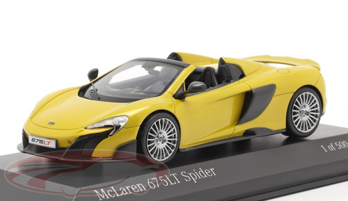 1/43 Minichamps McLaren 675LT Spider (Solis Yellow) Car Model