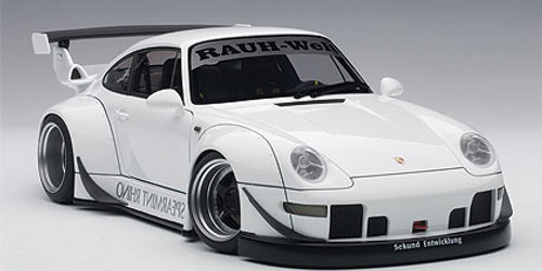 1/18 AUTOart Porsche 911 RWB 993 (MATT BLACK/GOLD WHEELS) Car