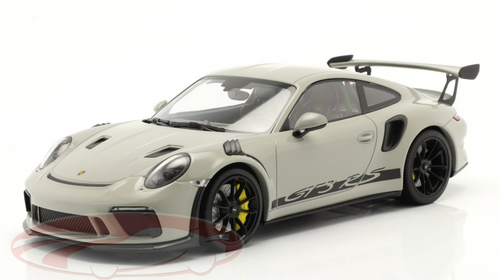 1/18 Minichamps 2019 Porsche 911 (991.2) GT3 RS (Chalk Grey with Black Wheels) Car Model Limited 222 Pieces