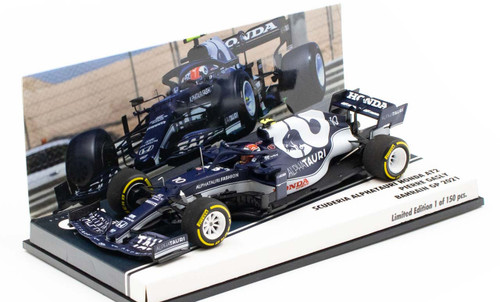 1/43 Minichamps 2021 Pierre Gasly Alpha Tauri AT02 #10 Bahrain GP Formula 1 Car Model Limited 150 Pieces