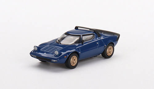 1/64 Mini GT Lancia Stratos HF Stradale Bleu Vincennes LHD Diecast Car Model