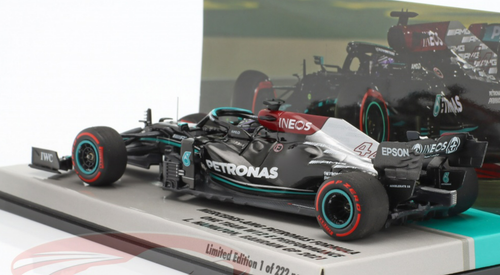 1/43 Minichamps 2020 Lewis Hamilton Mercedes-AMG F1 W12 #44 Winner Bahrain GP Car Model Limited 222 Pieces