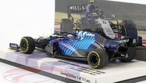 1/43 Minichamps 2021 Nicholas Latifi Williams FW43B #6 Bahrain GP Formula 1 Car Model Limited 111 Pieces