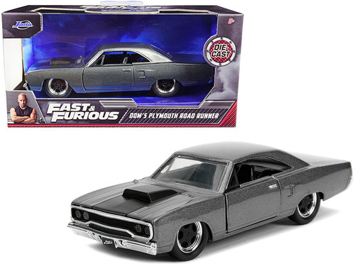 Dom's Plymouth Road Runner Dark Gray Metallic with Matt Black