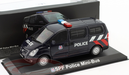 1/43 Ixo Mini-Bus SPF Police Singapore (Dark Blue) Car Model