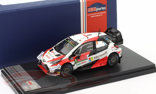 1/43 Ixo 2019 Toyota Yaris WRC #8 Winner Rallye Portugal Toyota Gazoo Racing WRT Ott Tänak, Martin Järveoja Car Model