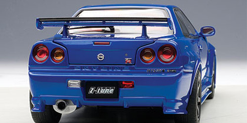 1/18 AUTOart NISSAN R34 GT-R GTR NISMO Z-TUNE (BAYSIDE BLUE) Diecast Car Model