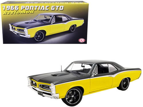 1/18 ACME 1966 Pontiac GTO Restomod (Yellow) Diecast Car Model