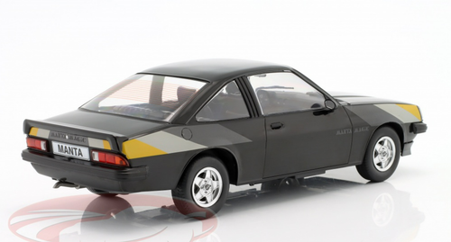 1/18 Modelcar Group 1980 Opel Manta B Magic (Black) Diecast Car Model