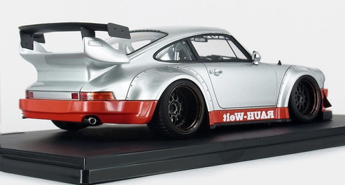 1/18 Ignition Model Porsche RWB 930 Silver/Red Resin Car Model