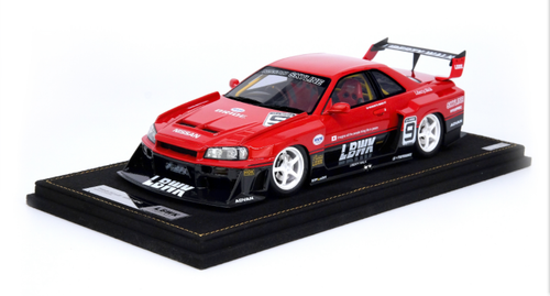 1/18 INNO NISSAN SKYLINE "LBWK" (ER34) SUPER SILHOUETTE @FENDERIST JAPAN 2020 Resin Car Model 