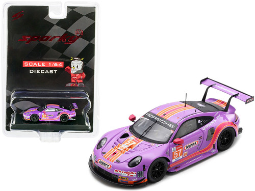 Porsche 911 RSR #57 Jeroen Bleekemolen - Felipe Fraga - Ben Keating "Wynn's" "Team Project 1" 24H of Le Mans (2020) 1/64 Diecast Model Car by Sparky