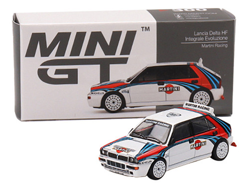 Lancia Delta HF Integrale Evoluzione White with Graphics "Martini Racing" Limited Edition to 3600 pieces Worldwide 1/64 Diecast Model Car by True Scale Miniatures