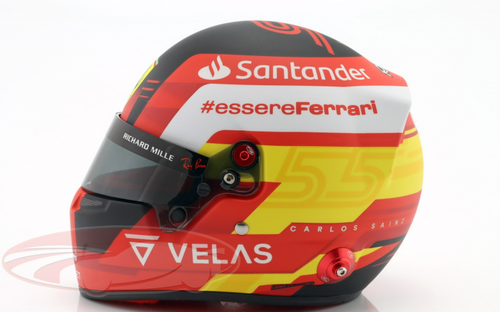 1/2 Bell 2022 Carlos Sainz JR #55 Scuderia Ferrari Formula 1 Helmet Model