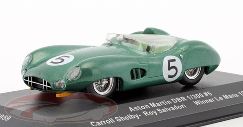 1/43 Ixo 1959 Aston Martin DBR1 RHD #5 Winner 24h David Brown Racing Dept. Roy Salvadori, Carroll Shelby Car Model