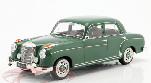 1/18 KK-Scale 1956 Mercedes-Benz 220S Limousine (W180 II) (Green) Diecast Car Model