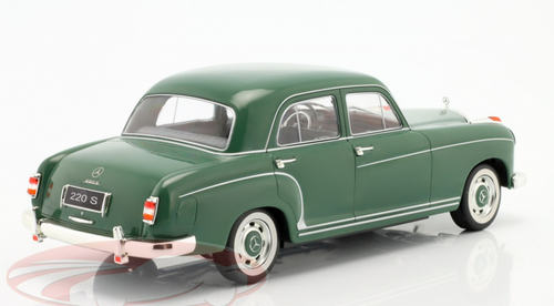 1/18 KK-Scale 1956 Mercedes-Benz 220S Limousine (W180 II) (Green) Diecast Car Model