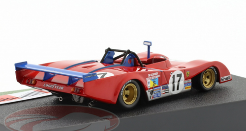 1/43 Altaya 1973 Ferrari 312 PB #17 24h LeMans Sefac Ferrari Tim Schenken, Carlos Reutemann Car Model