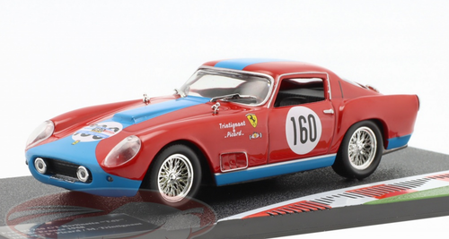 1/43 Altaya 1958 Ferrari 250 GT #160 2nd Rallye Tour de France Scuderia Los Amigos Maurice Trintignant, Picard Xavier Picard Car Model