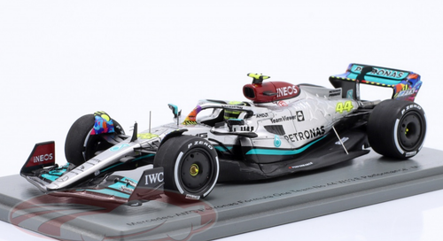 1/43 Spark 2022 Mercedes-AMG Petronas F1 W13 E Performance No.44 Mercedes-AMG  Petronas F1 Team Miami GP 2022 Lewis Hamilton Car Model