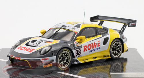 1/43 Ixo 2020 Porsche 911 GT3 R #98 Winner 24h Spa Rowe Racing Earl Bamber, Nick Tandy, Laurens Vanthoor Car Model