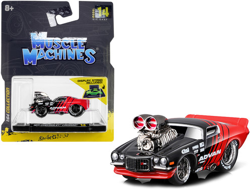 1953 Mack B-61 Flatbed Truck and 1971 Chevrolet Camaro Gray