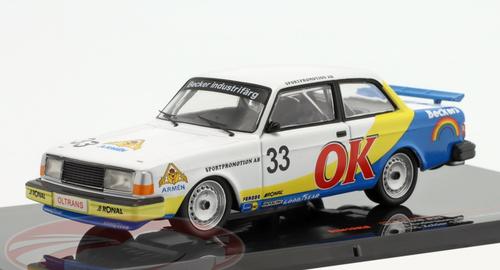 1/43 Ixo 1985 Volvo 240 Turbo #33 ETCC Zolder Team M.L. Racing Per-Gunnar Andersson, Greger Peterssen, Mats Lindén Car Model