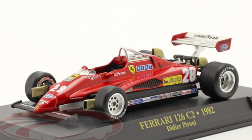 1/43 Altaya 1982 Didier Pironi Ferrari 126C2 #28 Formula 1 Car Model