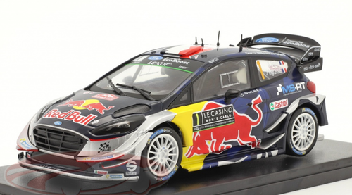 1/43 Ixo 2017 Ford Fiesta WRC #1 Winner Rallye Monte Carlo M-Sport World Rally Team Sébastien Ogier, Julien Ingrassia Car Model