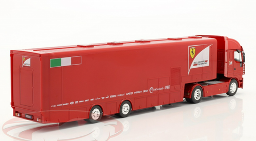 1/43 Altaya Iveco Stralis Race Car Transporter Scuderia Ferrari Red Car Model