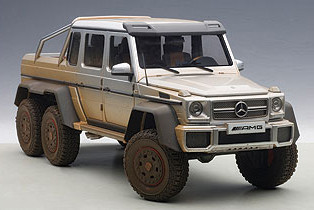 1/18 AUTOart MERCEDES-BENZ MB G63 AMG 6X6 (SILVER)(MUDDY VERSION