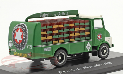 1/43 Altaya 1968 Ebro C150 Truck Estrella de Galicia (Green) Car Model