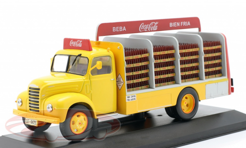 1/43 Altaya 1962 Ebro B-45 Truck Coca-Cola (Yellow) Car Model