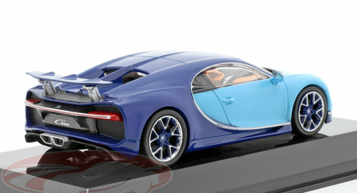 1/43 Altaya 2016 Bugatti Chiron (Light & Dark Blue) Car Model