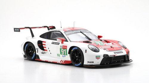 1/18 Spark 2020 Porsche 911 RSR #91 LMGTE Pro 24h LeMans Porsche GT Team Gianmaria Bruni, Richard Lietz, Frédéric Makowiecki Car Model