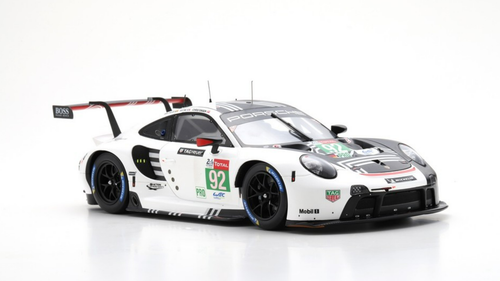 1/18 Spark 2020 Porsche 911 RSR #92 24h LeMans Porsche GT Team Michael Christensen, Kévin Estre, Laurens Vanthoor Car Model