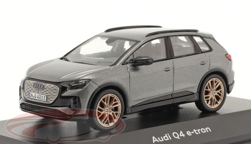 1/43 Dealer Edition 2021 Audi Q4 E-Tron (Typhoon Grey) Car Model