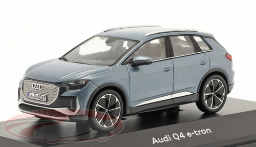 1/43 Dealer Edition 2021 Audi Q4 E-Tron (Geyser Blue) Car Model