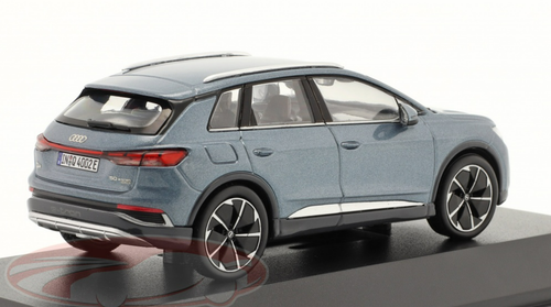 1/43 Dealer Edition 2021 Audi Q4 E-Tron (Geyser Blue) Car Model