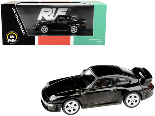 1995 Porsche RUF CTR2 Black 1/64 Diecast Model Car by Paragon