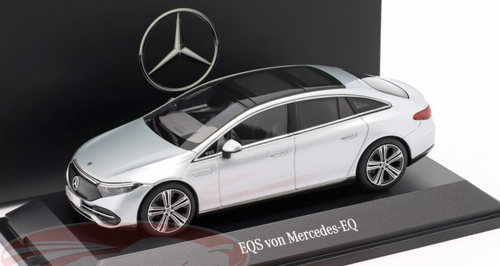 1/43 Dealer Edition 2021 Mercedes-Benz EQS (V297) (High-Tech Silver) Car Model