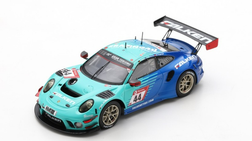 1/43 Spark 2020 Porsche 911 GT3 R #44 24h Nürburgring Falken Motorsports Klaus Bachler, Sven Müller, Peter Dumbreck, Martin Ragginger Car Model