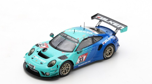 1/43 Spark 2020 Porsche 911 GT3 R #33 24h Nürburgring Falken Motorsports Klaus Bachler, Sven Müller, Christian Engelhart, Dirk Werner Car Model