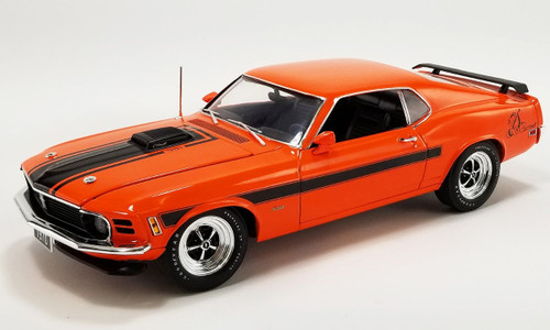 1/18 ACME 1970 Ford Mustang Mach 1 Sidewinder Special (Calypso Coral Orange) Diecast Car Model