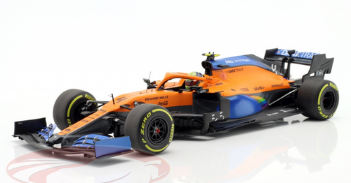 1/18 Minichamps 2020 Lando Norris McLaren MCL35 #4 3rd Austria GP Formula 1 Car Model