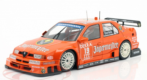 1/18 Werk83 1995 Michael Bartels #19 Alfa Romeo 155 V6 TI Jägermeister DTM / ITC Euroteam Car Model